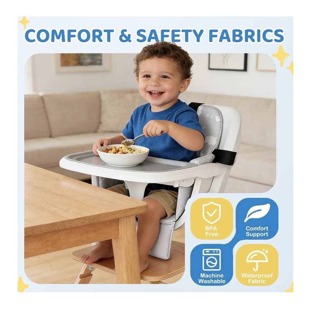 Portable Baby Shopping Cart Seat High Chair Cover For Outdoor Hygiene And Safety - Picture 9 of 12
